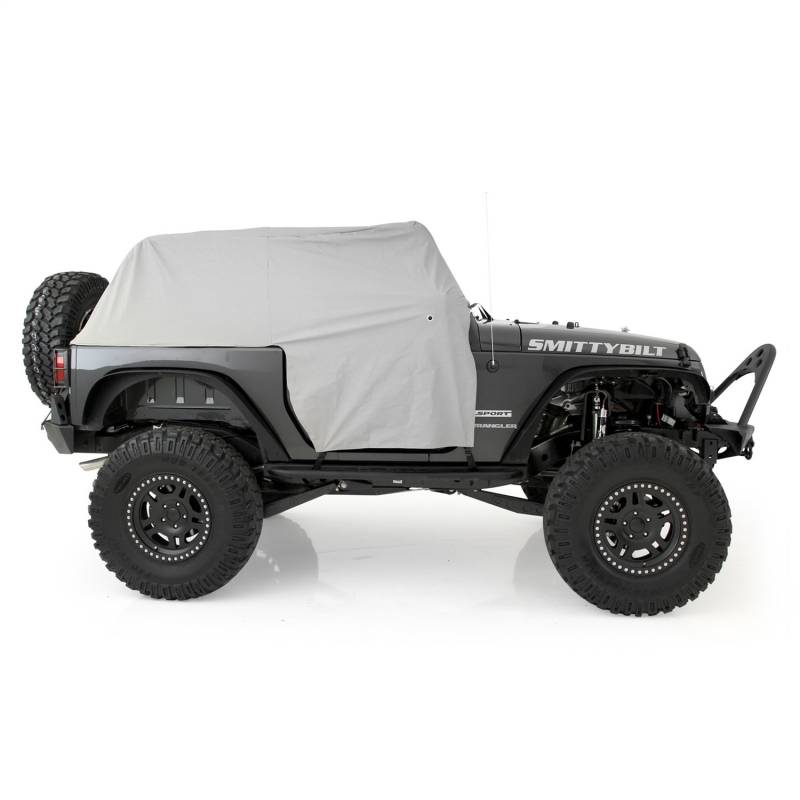 Smittybilt 1068 Abdeckplane mit Türklappe, wasserdicht, Grau von Smittybilt