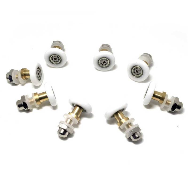 Rollen für Duschkabinentür, 20 mm, 8 Rollen von Linwnil