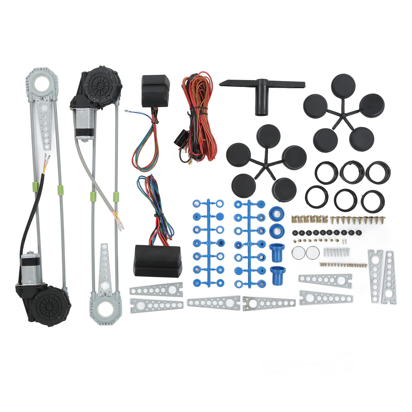 Universal Electric Power Window Lift Roll Up Regulator Conversion Kit Elektrischer Fensterheber Kit für 2-türigen Pickup Van SUV Universal Electric Power Window Lift Roll Up Regulator Conversion Kit Elektrischer Fensterheber Kit für 2-türigen Pickup Van SUV von Socobeta