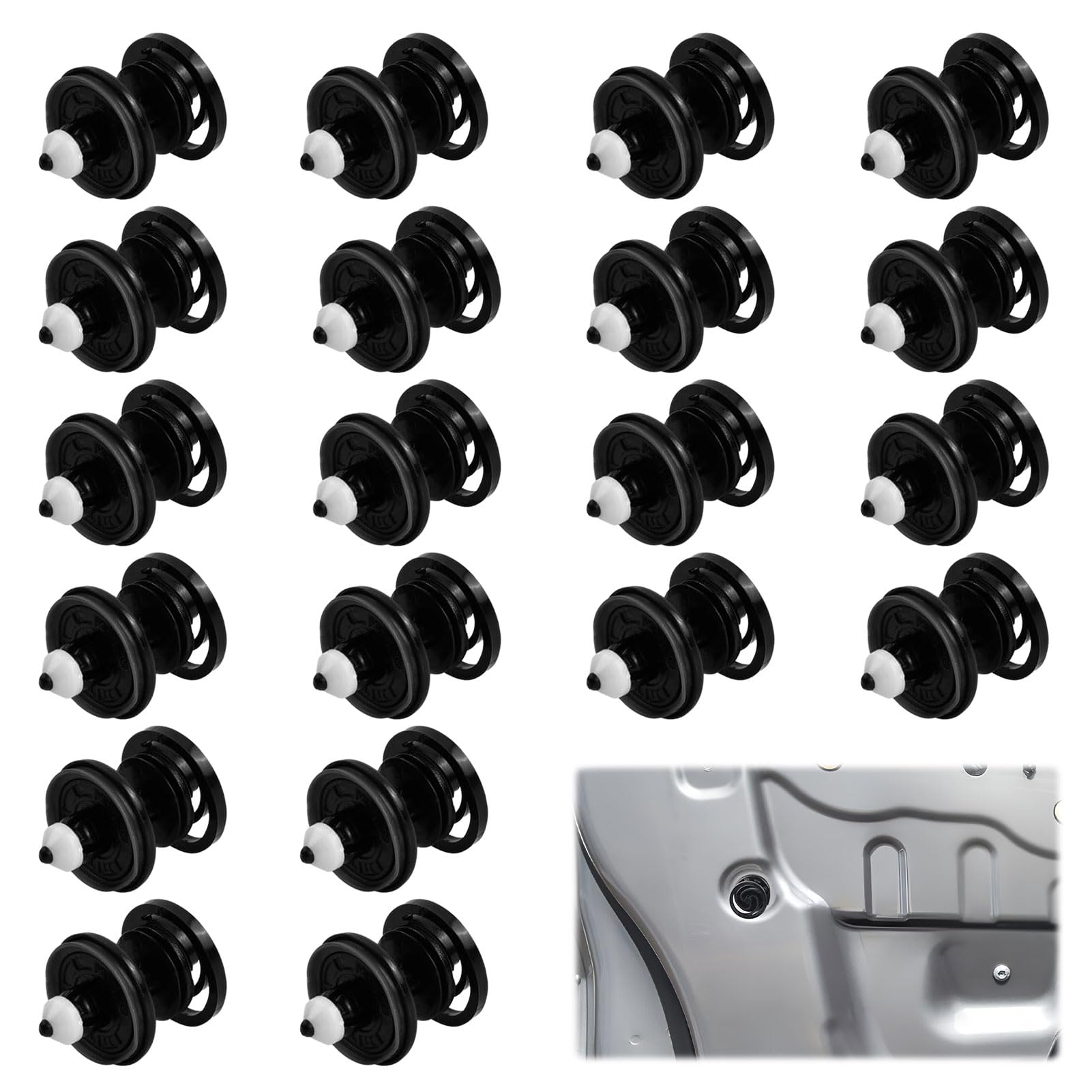 20 Stück Türverkleidung Clips,Türverkleidungen Befestigungs Clips, Türverkleidung Befestigung Clips,T5, Kunststoff Auto Befestigung Clips,Befestigung Türverkleidungs Clips für Golf 5 6 7 etc von Sodwes