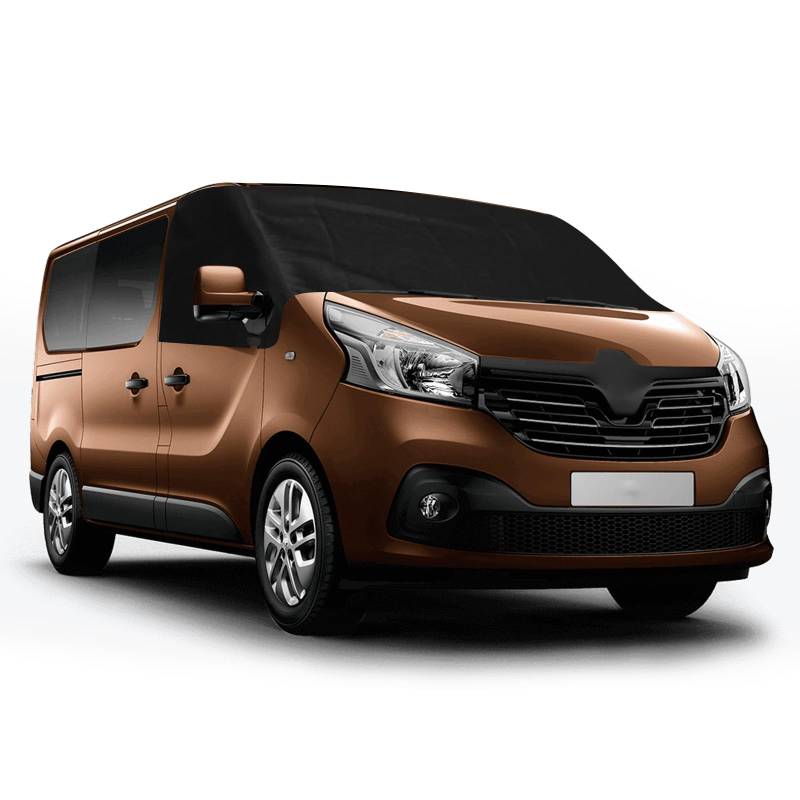 Auto Windschutzscheiben Abdeckung Ersatz für Nissan NV300 2014-2021, 600D Frontscheibe Wrap Cover Wasserdicht Wetterfest Anti Frost Frontscheibenabdeckung,Scheibenabdeckung, 100% Verdunkelung von Soekodu