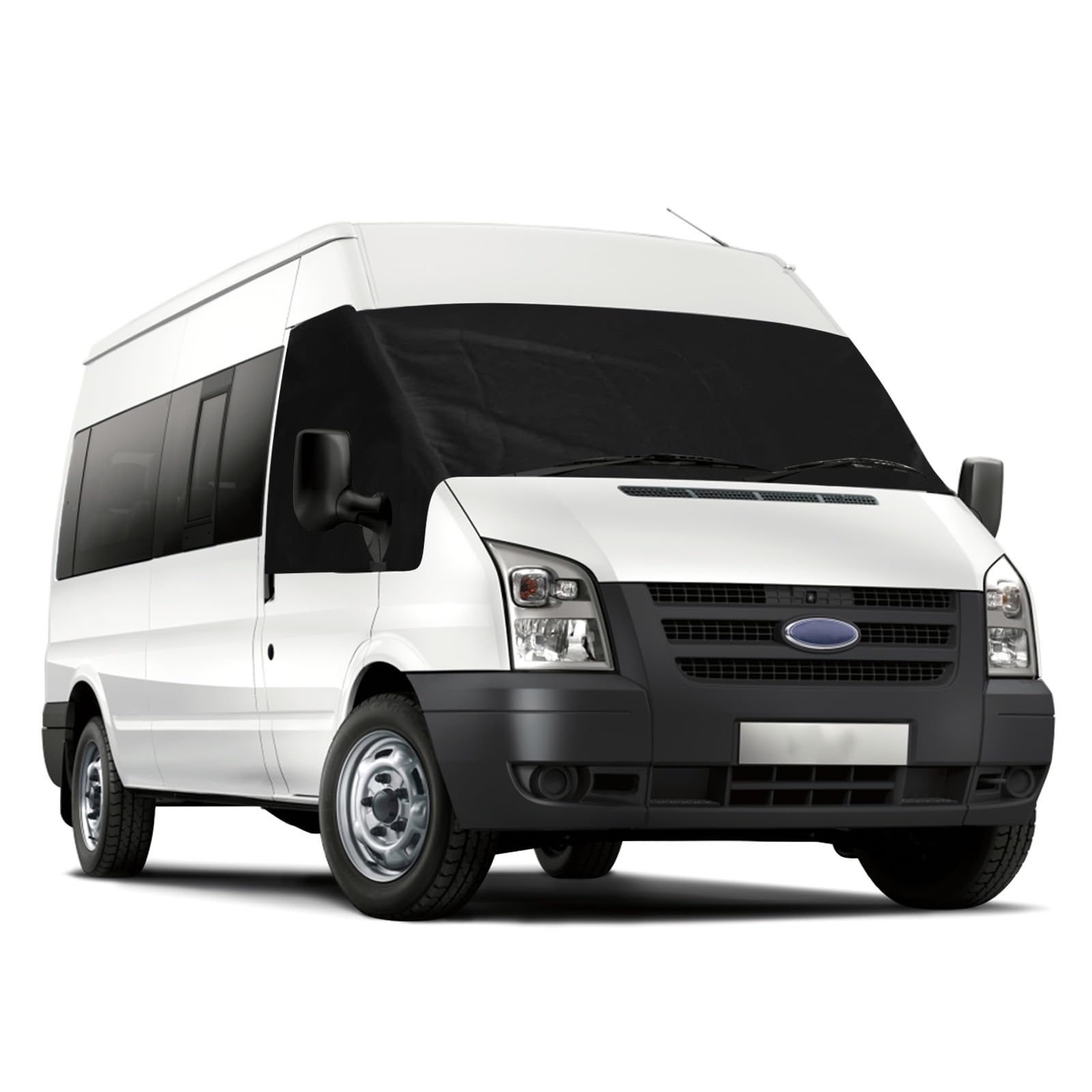 Auto Windschutzscheiben Abdeckung Ersatz für Ford Transit Van MK7 Low-Top und Mid-Top 2006-2013, Sonnenschutz Wetterfeste Frontscheibe Wrap Cover, Nicht Geeignet für Hochdach und Umgebaute Van von Soekodu