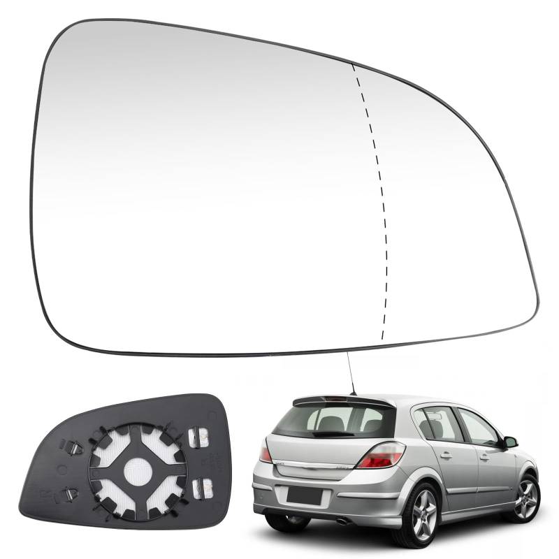 Spiegelglas Ersatz für Opel Astra H/GTC 2009-2013, Außenspiegel Glas Asphärisch, Außenspiegel Verstellbar Geeignet, Umkehrlinse Rückfahrglas Spiegel (Rechts) von Soekodu