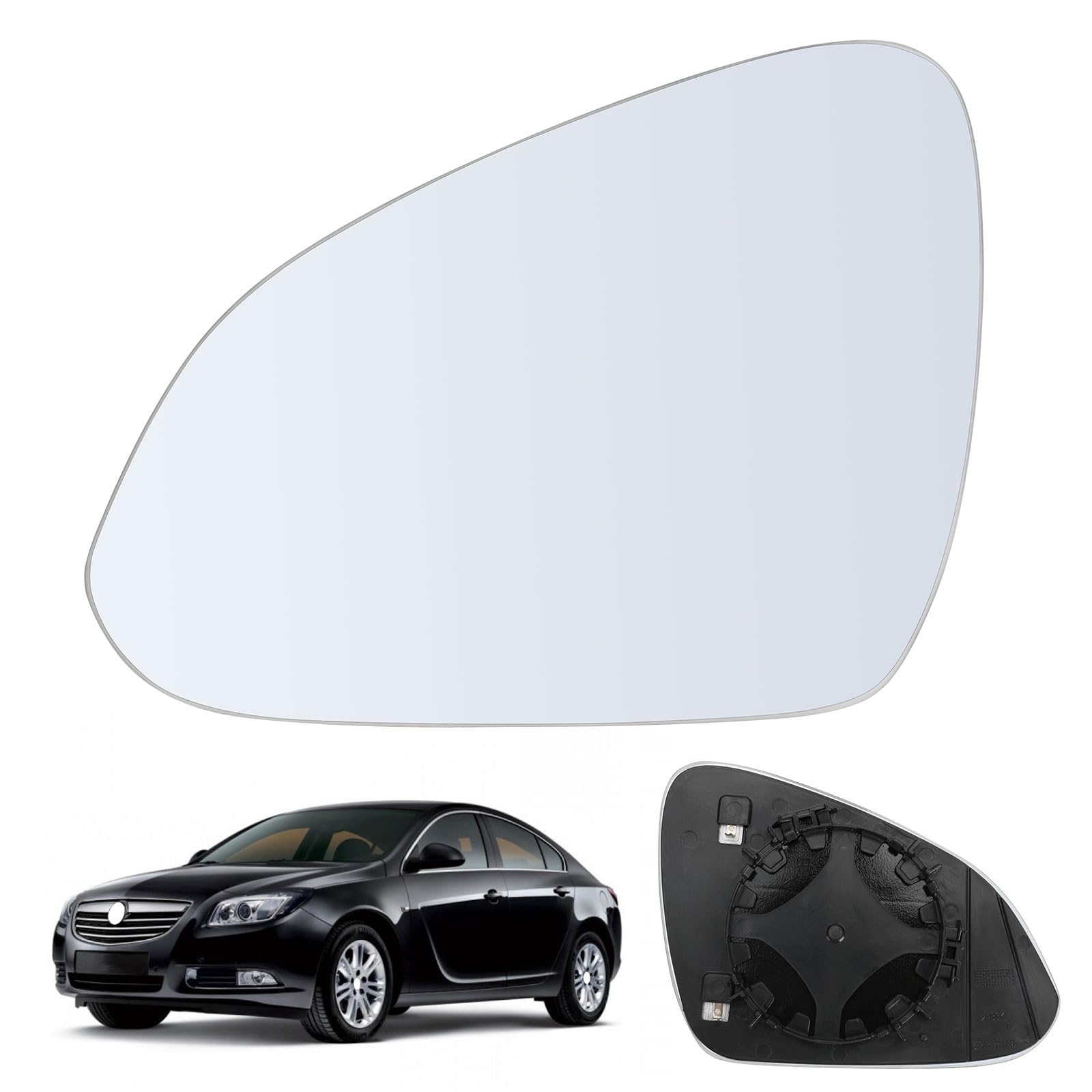 Spiegelglas Ersatz für Opel Insignia A 2008-2017, Außenspiegel Glas Asphärisch, Außenspiegel Verstellbar Geeignet, Umkehrlinse Rückfahrglas Spiegel (Links) von Soekodu