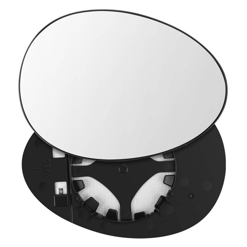 Spiegelglas Ersatz für Mini Cooper R56 2007-2013, Ersatz für Mini Countryman R60 2011-2013, Beheizbares Außenspiegelglas mit Trägerplatte, Hyperbolisches Außenspiegelglas Asphärisch (Rechts) von Soekodu