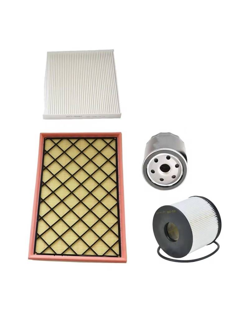 Kraftstofffilter 4-teiliges Filterset Für SAIC MAXUS Deliver 9 2.0TDI-Diesel 2019-2023 Für V90 Motorkabine AC Frischluft-Heizölfilter-Kit C00176668 Benzinfilterelement von Sohini