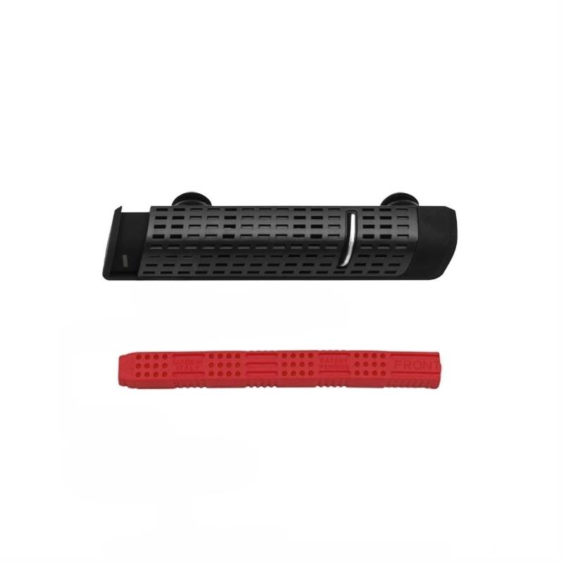 Auto-Lufterfrischer-Aroma, kompatibel mit BMW-Luftauslass, Parfüm-Clip, 5 Smell Solid Diffuse Holder, Aroma-Auto-Duftstift (Color : Black Red) von SolGlo