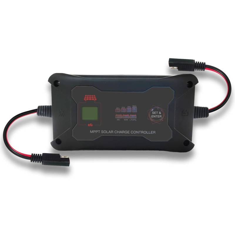 SolaMr 20A MPPT Solar Laderegler 12V/24V Smart Portable Solar Panel Controller Solarregler mit LCD Display und LED für Gel/AGM/Blei-Säure und LiFePO4 Batterie-M2420P von SolaMr