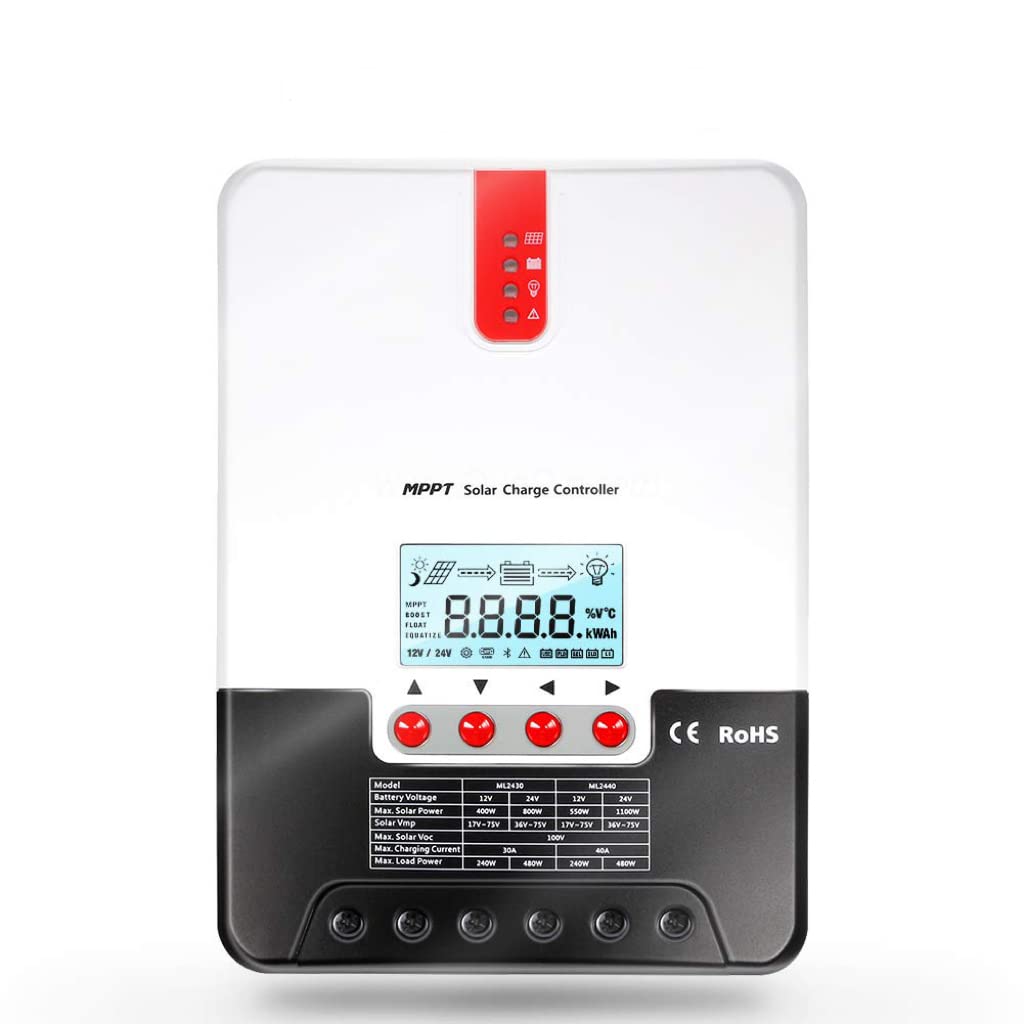 SolaMr 60A MPPT Solarladeregler 12V/24V/36V/48V Automatische Spannungserkennung Intelligenter Regler mit LCD-Display - ML4860A SolaMr 60A MPPT Solarladeregler 12V/24V/36V/48V Automatische Spannungserkennung Intelligenter Regler mit LCD-Display - ML4860A von SolaMr