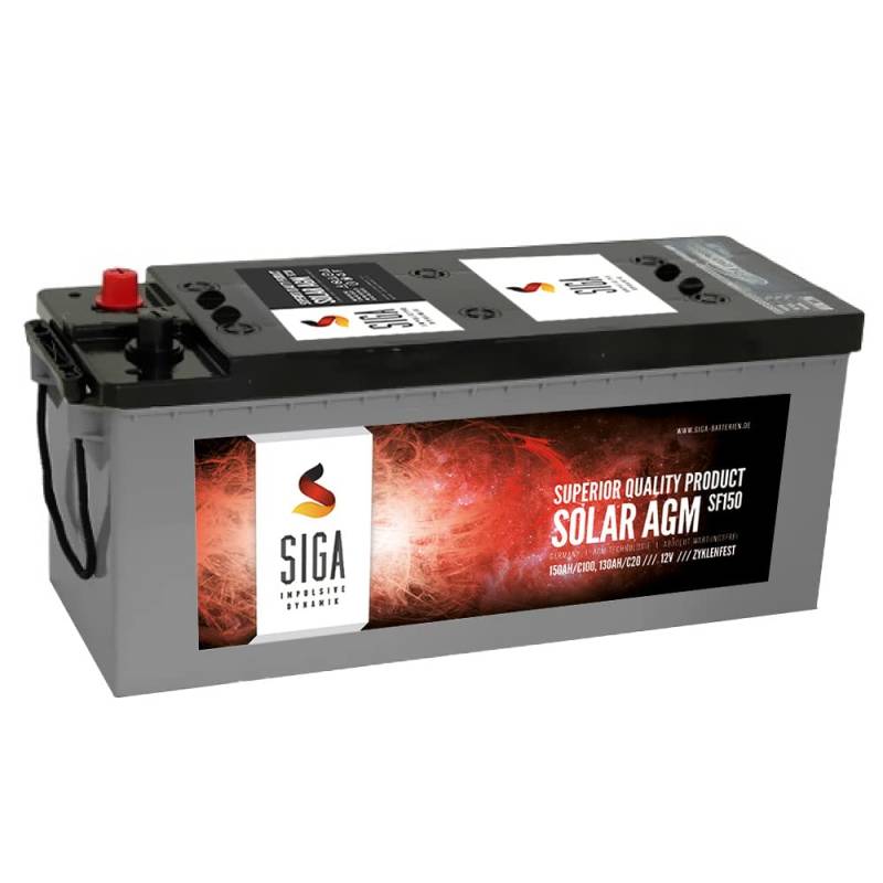 AGM Batterie 150Ah Solarbatterie Versorgungsbatterie 130Ah 140Ah von Solar AGM 150Ah