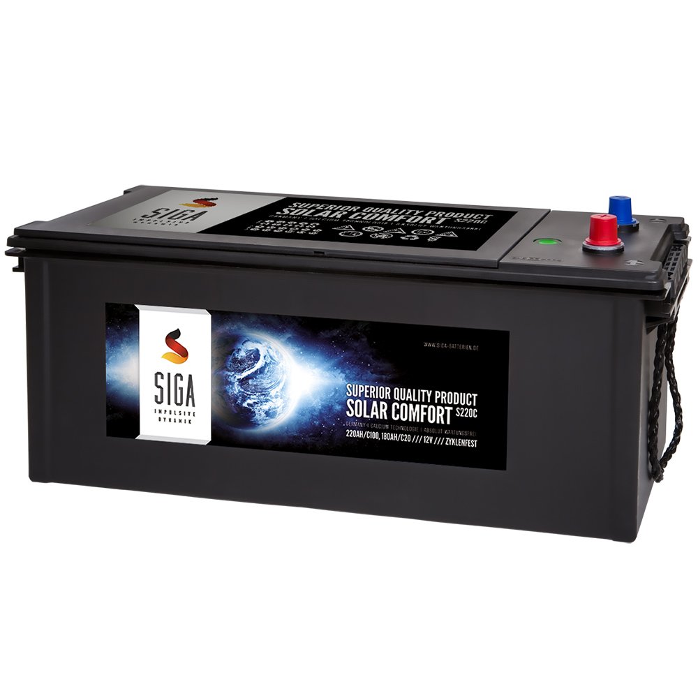 Solarbatterie 180Ah Versorgungsbatterie Solar Batterie Boot Wohnmobil von Solar SMF S220C