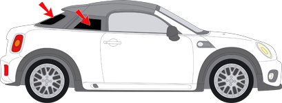 Auto-Sonnenschutz Scheiben-Tönung passgenau für Mini Coupe R58 Bj. 10-17 Komplettsatz Keine Folie von Solarplexius