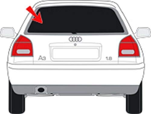 Solarplexius Auto-Sonnenschutz Scheiben-Tönung passgenau für Audi A3 5-Türer Typ 8L Bj. 1998-04 Keine Folie 1x Heckscheibe von Solarplexius