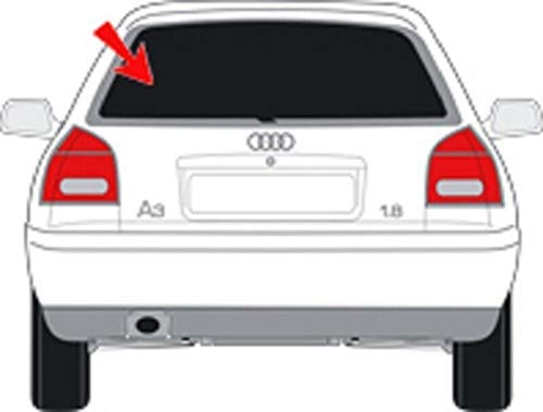 Solarplexius Auto-Sonnenschutz Scheiben-Tönung passgenau für Audi A3 5-Türer Typ 8L Bj. 1998-04 Keine Folie 1x Heckscheibe von Solarplexius