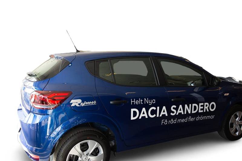 Solarplexius Sonnenschutz Scheiben-Tönung für Dacia SANDERO III Typ DJF ab 2021, sportlich, UV-Schutz, TÜV-geprüft, passgenau, ohne Folie, mit Haltekeilen, für Auto, SUV, Transporter, Bus von Solarplexius