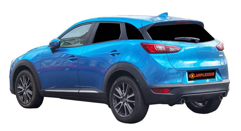 Solarplexius Auto-Sonnenschutz Scheiben-Tönung passgenau für Mazda CX 3 Bj. 15-21 Keine Folie Komplettsatz von Solarplexius
