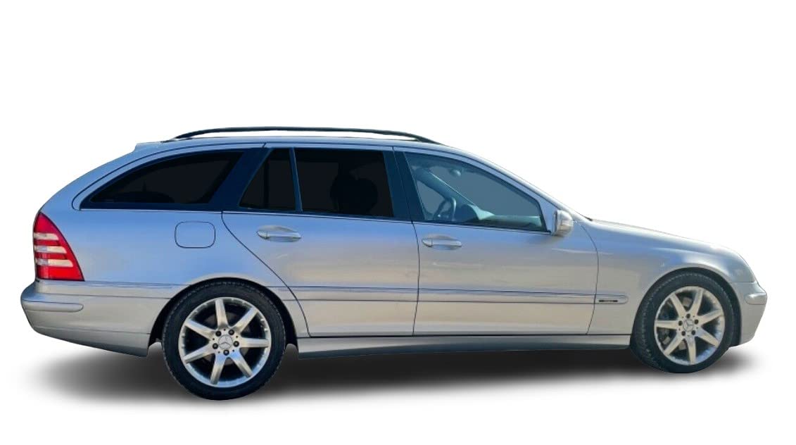 Solarplexius Auto-Sonnenschutz Scheiben-Tönung passgenau für Mercedes C-Klasse Kombi S203 Bj. 2001-07, Sportlich, Sonnenschutz, Fenster-Tönung, Auto, 82519031, 82521031 von Solarplexius