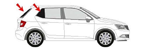 Solarplexius Auto-Sonnenschutz Scheiben-Tönung passgenau für Skoda Fabia III Limo NJ Bj. 14-20 Keine Folie 3 er Satz-Kofferraum von Solarplexius