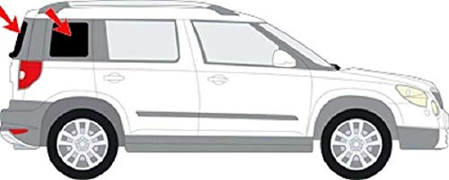 Solarplexius Auto-Sonnenschutz Scheiben-Tönung passgenau für Skoda Yeti Bj. 09-17 Keine Folie 3 er Set von Solarplexius