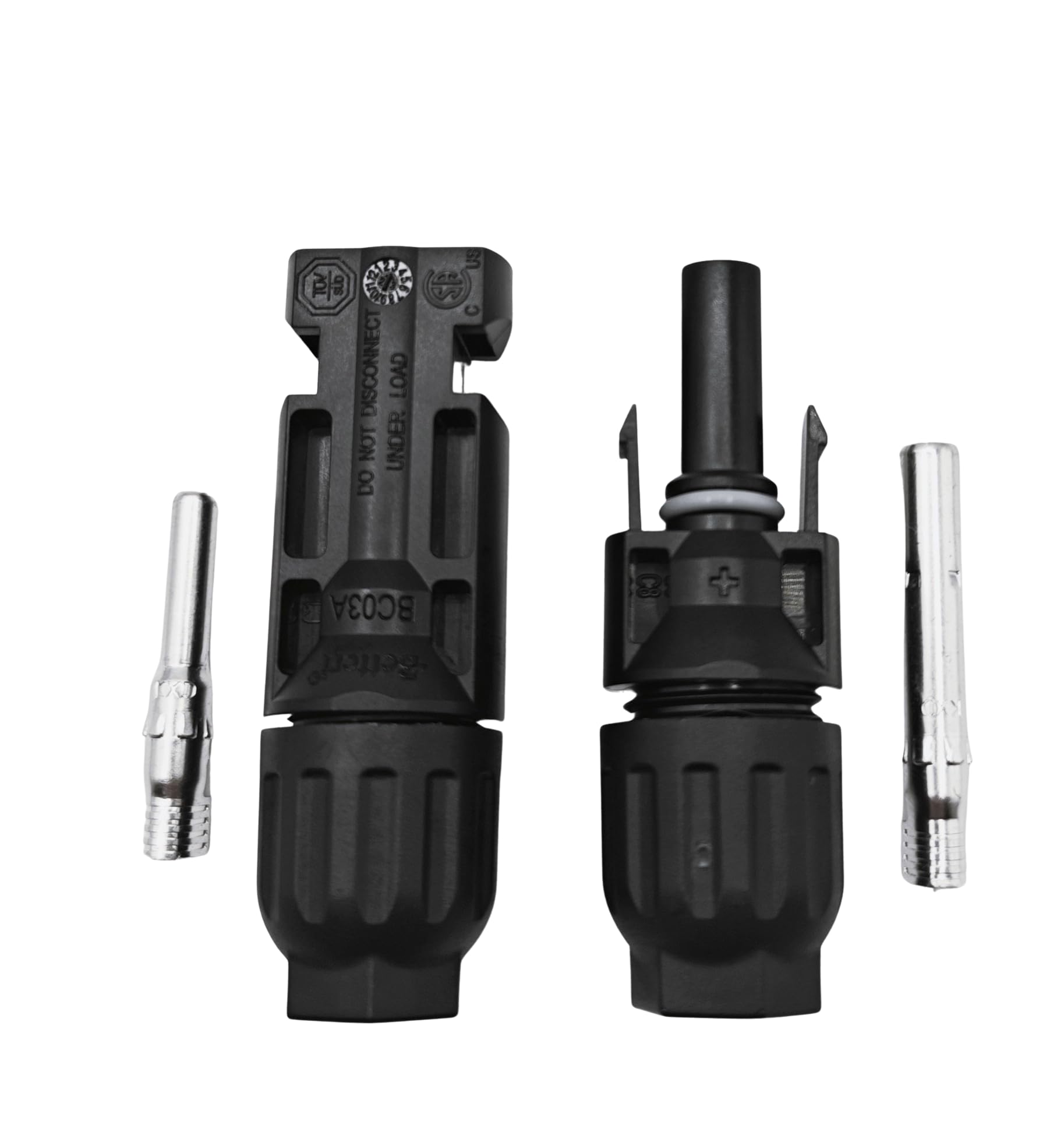 Solarsys® - 1 Paar PV Stecker/Buchse Photovoltaik Steckverbinder，Geeignet für Solarpanel Kabel 4mm²/ 6mm²,DC 1000V 30A TÜV & CSA Zertifiziert IP67 Wasserdichte Solar Steckverbinder von Solarsys