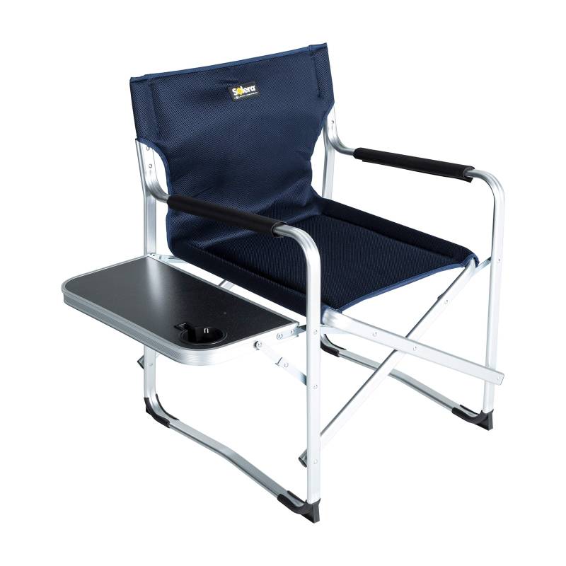 Solera Camping Chair with Side Table - Navy von Solera