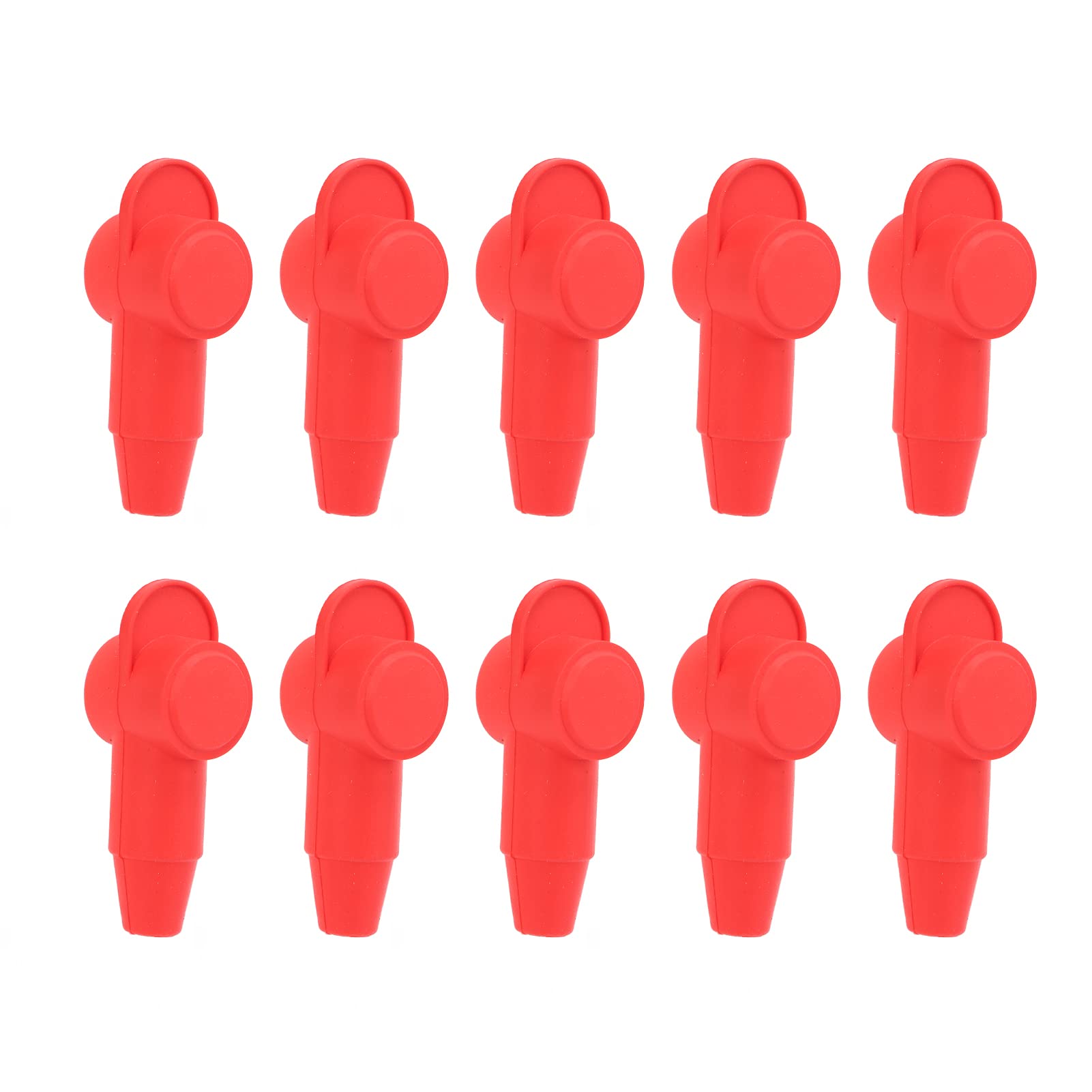 10pcs Silikon Red Anterminalabdeckung, Batterie-Lichtmaschinenstudelschütze für 10-2AWG-Kabel mit Terminalem Beschützer 10pcs Silikon Red Anterminalabdeckung, Batterie-Lichtmaschinenstudelschütze für 10-2AWG-Kabel mit Terminalem Beschützer von Solinder