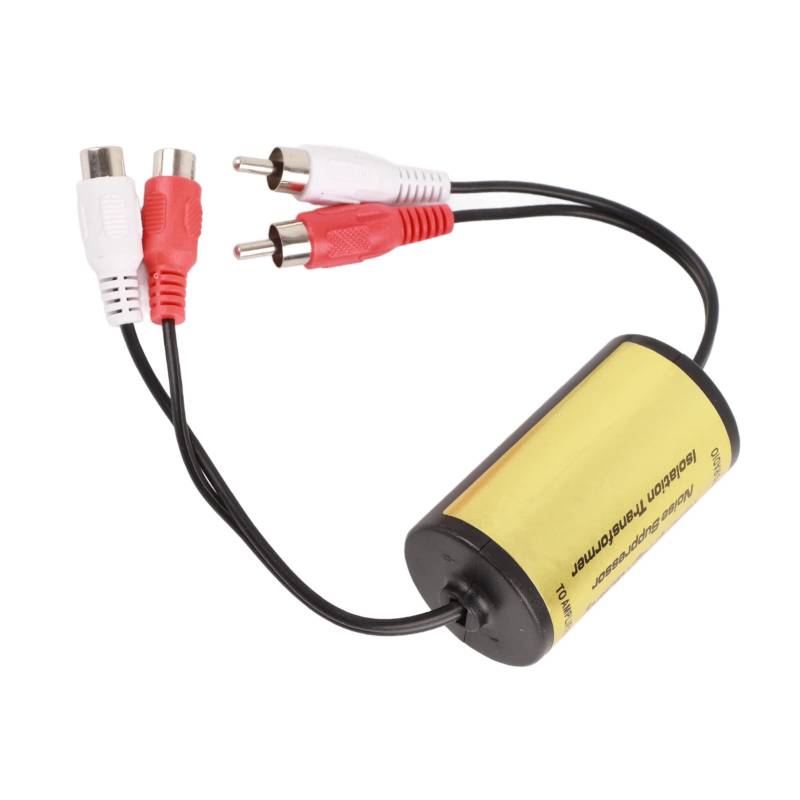 15A -Rauschunterdrücker -Stereo -Anti -Interferenz -Audioverstärker -Filter -Erdschleifsisolator mit Kupfersignaldraht, ABS -Material, Hoher Ausgangsstrom Zur Verbesserung des von Solinder