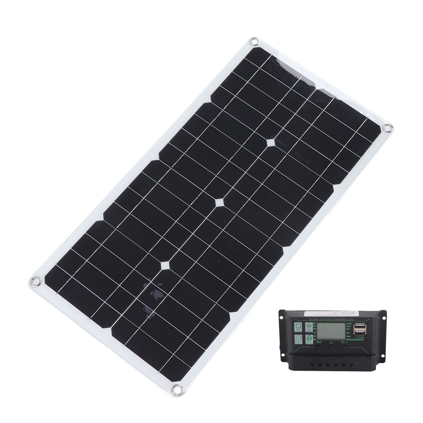 250W Monokristallines Solarpanelkit mit 10A -Ladungscontroller, 12/24 -V -Ladegerät, USB -Anschlüsse für RV -Automobilboot -Batterieladung, Solar -Batterie -Ladegerät 250W Monokristallines Solarpanelkit mit 10A -Ladungscontroller, 12/24 -V -Ladegerät, USB -Anschlüsse für RV -Automobilboot -Batterieladung, Solar -Batterie -Ladegerät von Solinder