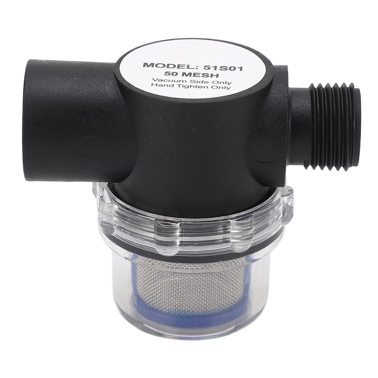 50 Mesh Screen Plastic Construction Wasserpumpesieb, Inline -Filter 1/2in -14 Weibliche Faden für Rohrleitung, Hochfestigkeitsmaterialien, Effektive Filtration mit Minimaler 50 Mesh Screen Plastic Construction Wasserpumpesieb, Inline -Filter 1/2in -14 Weibliche Faden für Rohrleitung, Hochfestigkeitsmaterialien, Effektive Filtration mit Minimaler von Solinder