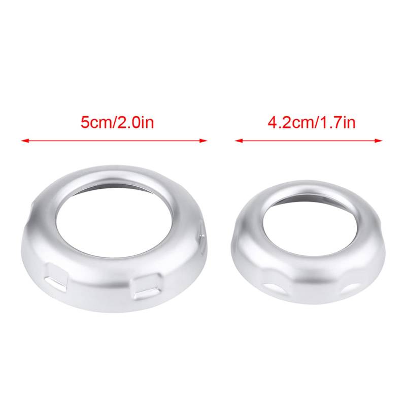 5pcs Auto Volumen- und Klimaanlagenknöpfe Button-Trimmabdeckung mit Klassischer Farbe für Discovery 4 LR4 2009-2016, Sport 2010-2013 von Solinder