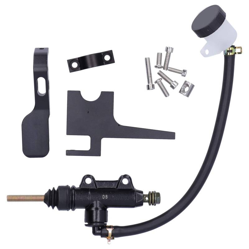 7/8 -Zoll -Motorradkupplung Daumenbremshebel Set, Heckpumpenzylinder Griff Kit mit Aluminiumlegierung, Universal für Motorrad von Solinder