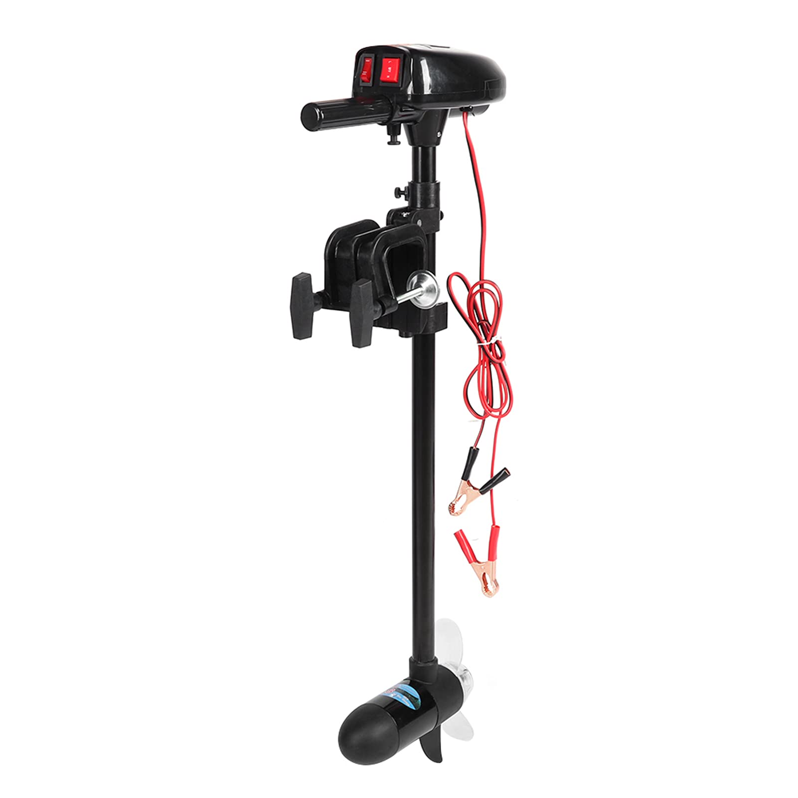 Leichter Kajak -Trolling -Motor, Hoher/niedriger Geschwindigkeitskontrolle, Unkrautloser 2 -Blatt -Propeller, Ausgelegt für Aufblasbares Boot - Elektrische Halterung Leichter Kajak -Trolling -Motor, Hoher/niedriger Geschwindigkeitskontrolle, Unkrautloser 2 -Blatt -Propeller, Ausgelegt für Aufblasbares Boot - Elektrische Halterung von Solinder
