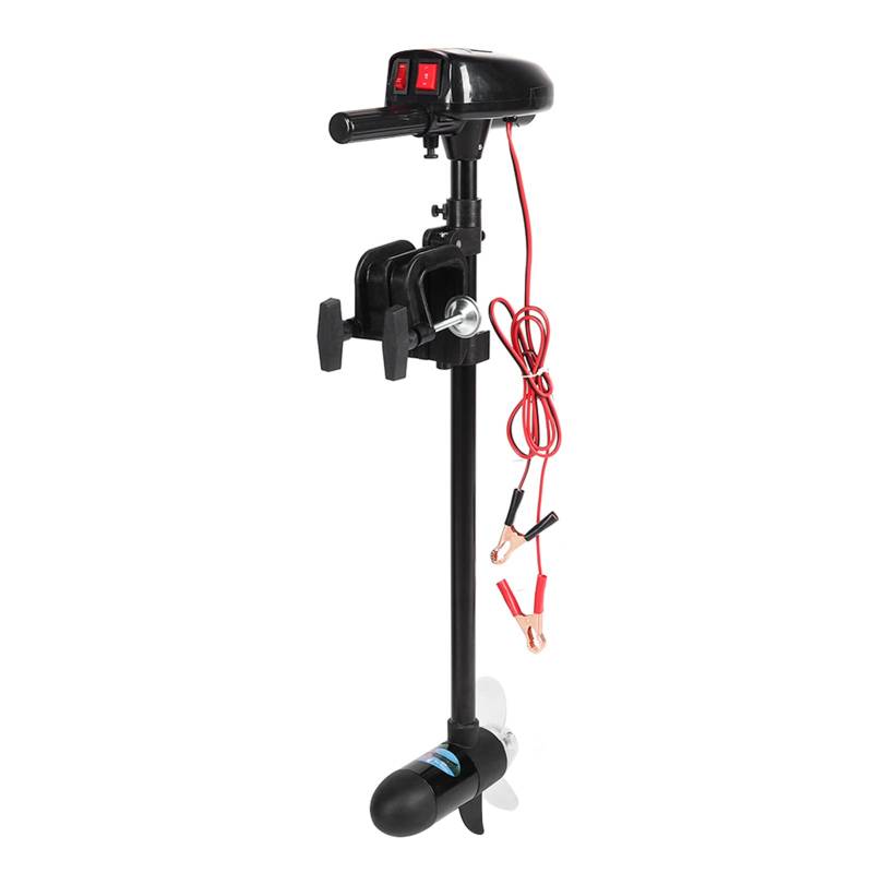 Leichter Kajak -Trolling -Motor, Hoher/niedriger Geschwindigkeitskontrolle, Unkrautloser 2 -Blatt -Propeller, Ausgelegt für Aufblasbares Boot - Elektrische Halterung von Solinder