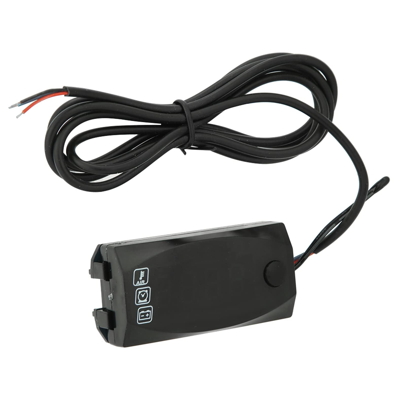 Multifunktionales Messgerät, 3-in-1-Digitalanzeige-Voltmeter-Thermometeruhr für 6V-30V Motorrad IP67-Wasserdichtermesser mit LED-Messgerät mit Niedriger und Hoher Spannung Multifunktionales Messgerät, 3-in-1-Digitalanzeige-Voltmeter-Thermometeruhr für 6V-30V Motorrad IP67-Wasserdichtermesser mit LED-Messgerät mit Niedriger und Hoher Spannung von Solinder