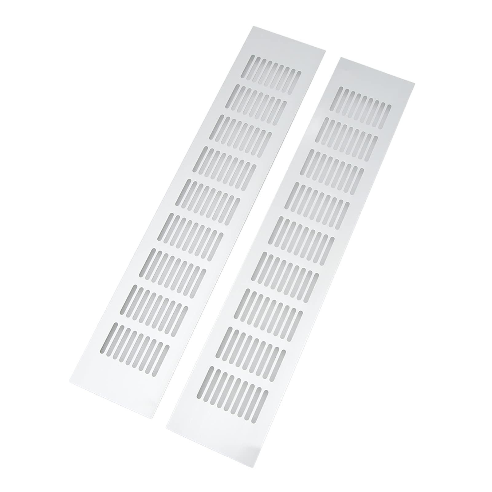 Rechteckige Aluminiumlegierungslüftungsgrill für Schrank, Wohnmobile, Campingautos (80 * 400 mm) von Solinder