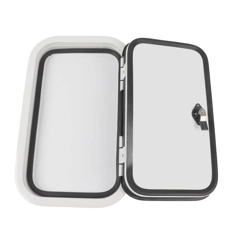 Rundende Eckträger -Gepäcktür, Große 500 X 300 Mm mit Sicherheitsschloss, Schutz, Aluminiumlegierrahmen, Wasserdicht, Geeignet für Wohnmobile, Anhänger, Wohnmobilhaus von Solinder