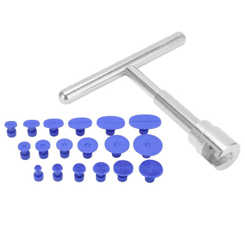 Solinder Dent Puller Kit, T -Stange mit 18 PCS -Laschen Zur Reparatur und Entfernung von Autokörperschäden, Hochwertige Metall- und ABS -Materialien, Universell für Auto, Leicht und von Solinder