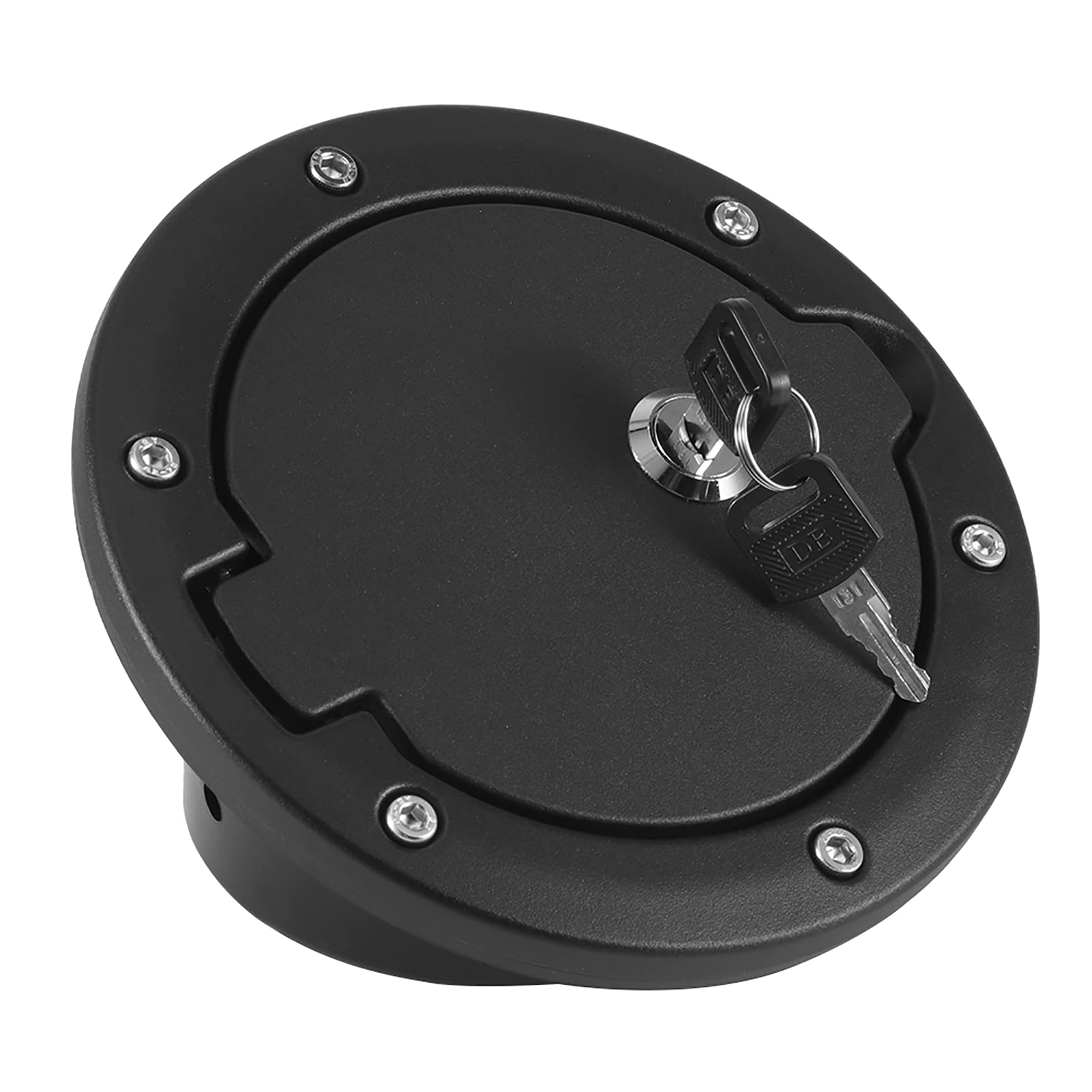 Tankdeckel, Tankdeckelschloss für JK 4-Türer 2-Türer 2007-2017, aus Aluminiumlegierung, Einfach zu Installieren, Direkter Ersatz für, Stilvolles und Filigranes, Praktisches Tankdeckel, Tankdeckelschloss für JK 4-Türer 2-Türer 2007-2017, aus Aluminiumlegierung, Einfach zu Installieren, Direkter Ersatz für, Stilvolles und Filigranes, Praktisches von Solinder