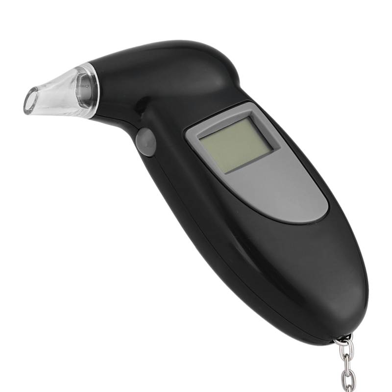 Tragbarer Digitaler Alkoholtester, Analysator Atemalkoholanalysator mit LCD -Display, Hintergrundbeleuchtung für eine Einfache Erkennung von Solinder