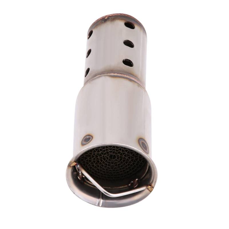 Universal Entfernbarer Auspuffrohr -Muffler -Einsatz -DB -Killer, Hochwertiger Edelstahl, 20% Rauschreduktion, 5 Größenoptionen, Einfache Installation, Auspuff -Schalldämpfer, (2) von Solinder