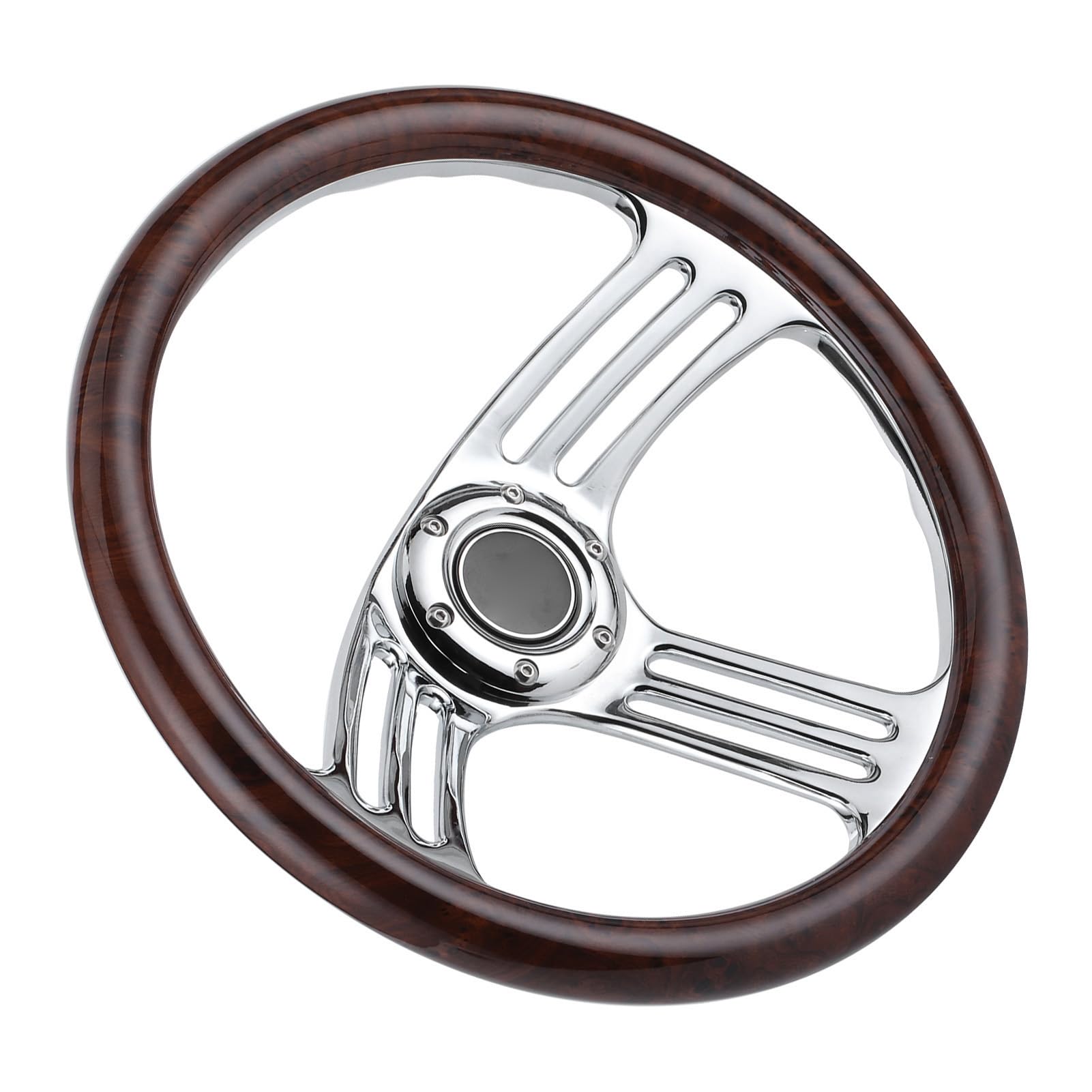 Vintage -Stil Dunkler Holzlenkrad, 350 Mm Durchmesser, Premium -Aluminium Zum Rennen, Wird mit Schraubenschlüssel, 6 '' Holzlenkrad Geliefert Vintage -Stil Dunkler Holzlenkrad, 350 Mm Durchmesser, Premium -Aluminium Zum Rennen, Wird mit Schraubenschlüssel, 6 '' Holzlenkrad Geliefert von Solinder