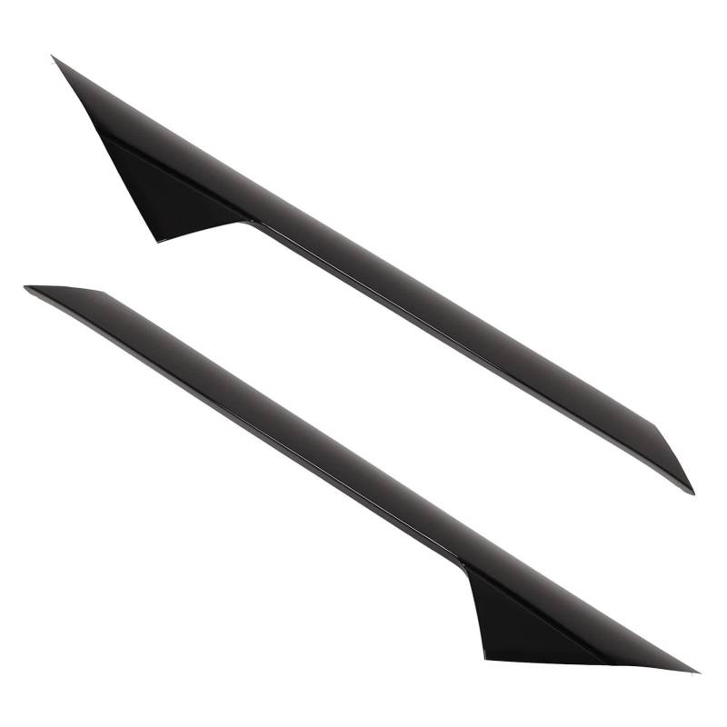 Vordere Windschutzscheibe-Säule Außenverkleidung BB5Z7803136AB BB5Z7803137AB, Gloss Schwarz, Dekoration für Explorer 2011-2019, Klebeband, Schutzkabel und Längere Lebensdauer, von Solinder