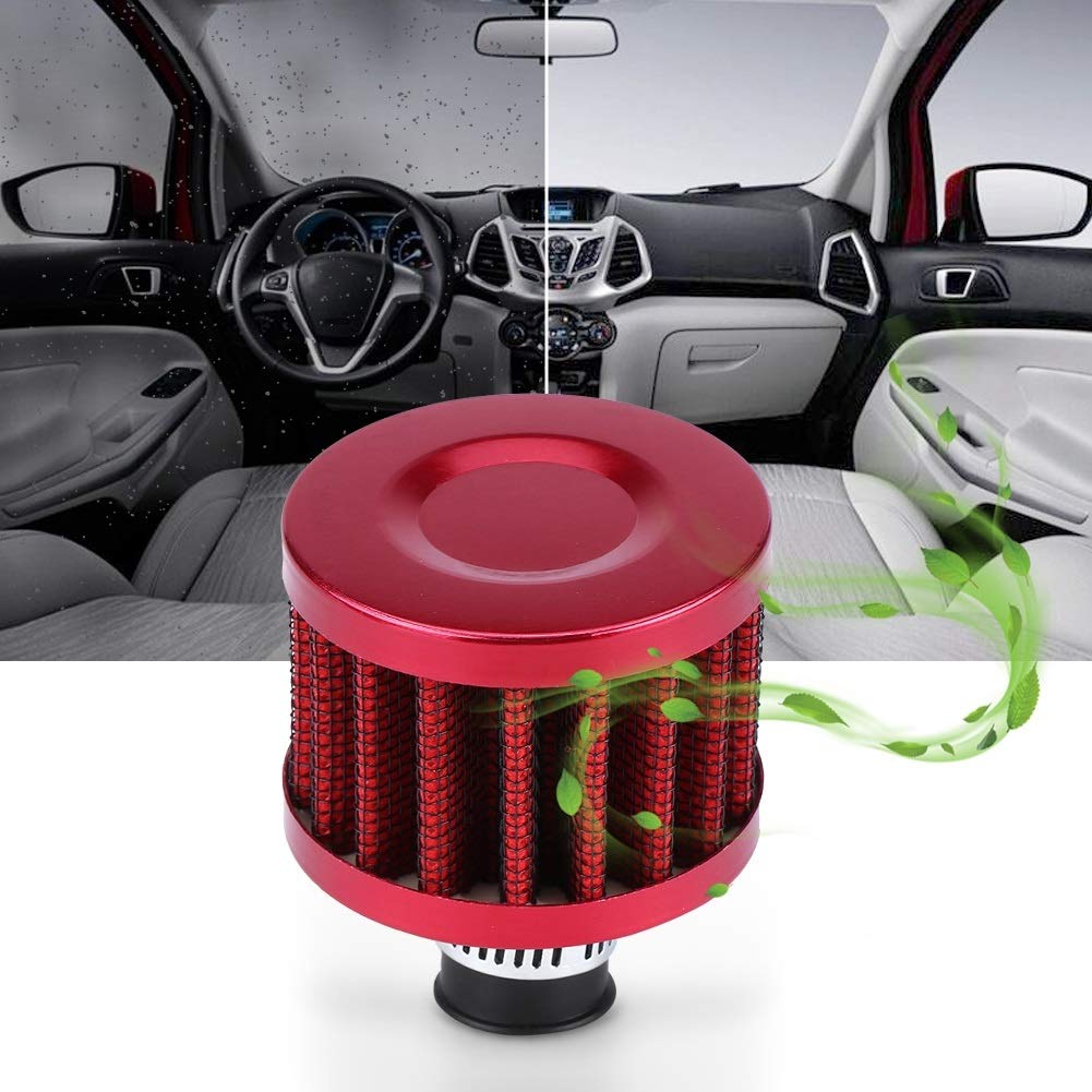 Entlüfterfilter - Autoluftfilter, Universalauto-Kaltluft-Einlass Entlüfterfilter for Kurbelgehäuseentlüftung 13 mm (3 Farben) (Farbe : Red) von Solomi