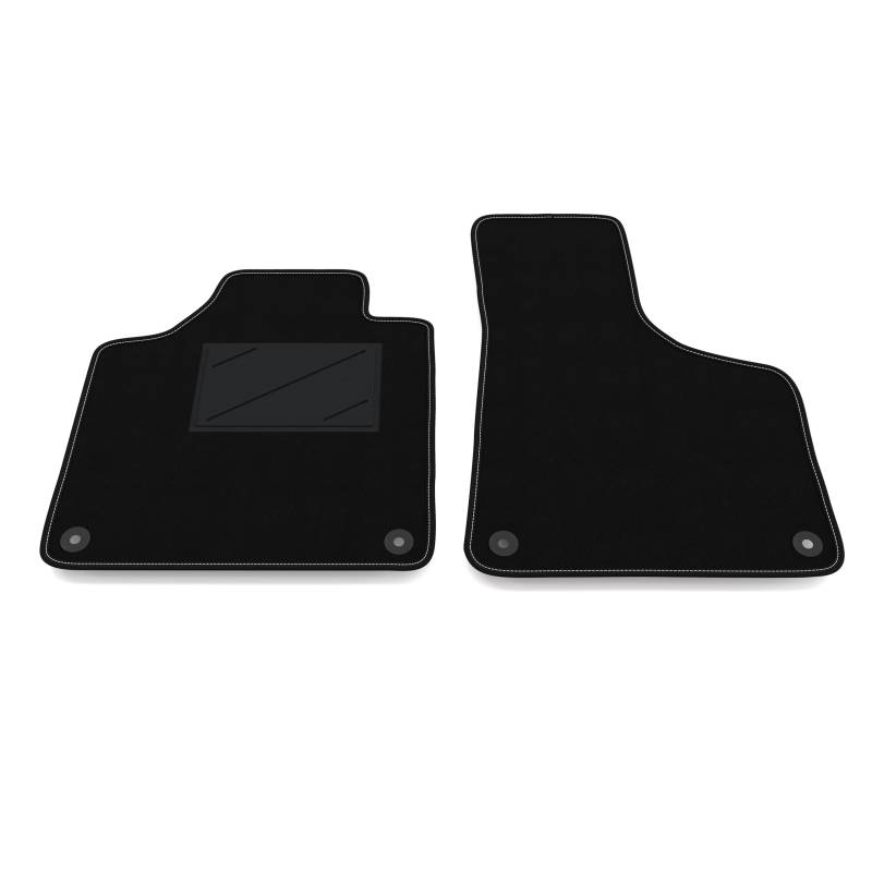 Auto-Fußmatten Kit nur vorne 2 Stück kompatibel mit Audi A3 8P7 Cabrio 2008-2013 | Set 2 Teppiche vorne nach Maß in Teppich von Somer Car