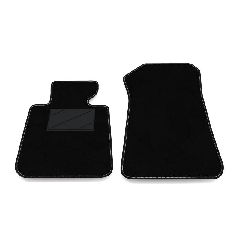 Auto-Fußmatten Kit nur vorne 2 Stück kompatibel mit BMW Serie 3 E93 Cabrio 2007-2013 | Set 2 Teppiche vorne nach Maß in Teppich von Somer Car
