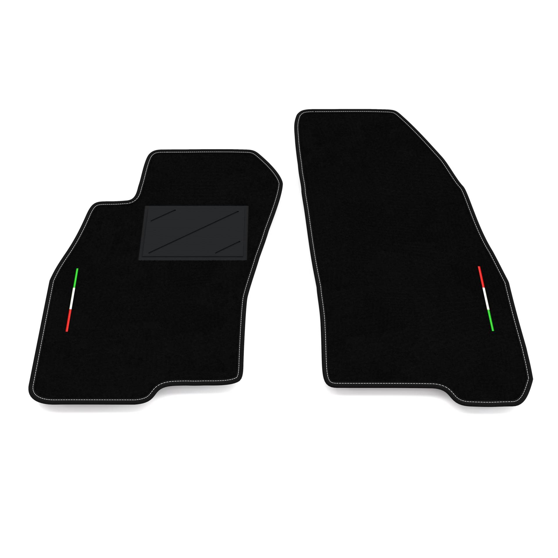 Auto-Fußmatten Kit nur vorne 2 Stück kompatibel mit FIAT Grande Punto 199 Abarth | Set 2 Teppiche vorne nach Maß in Teppich, Italien-Flagge Auto-Fußmatten Kit nur vorne 2 Stück kompatibel mit FIAT Grande Punto 199 Abarth | Set 2 Teppiche vorne nach Maß in Teppich, Italien-Flagge von Somer Car