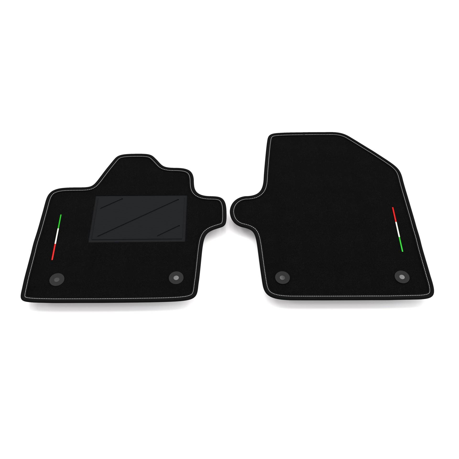 Auto-Fußmatten Kit nur vorne 2 Stück kompatibel mit Kia EV6 2021-2025 | Set 2 Teppiche vorne nach Maß in Teppich, Italien-Flagge Auto-Fußmatten Kit nur vorne 2 Stück kompatibel mit Kia EV6 2021-2025 | Set 2 Teppiche vorne nach Maß in Teppich, Italien-Flagge von Somer Car