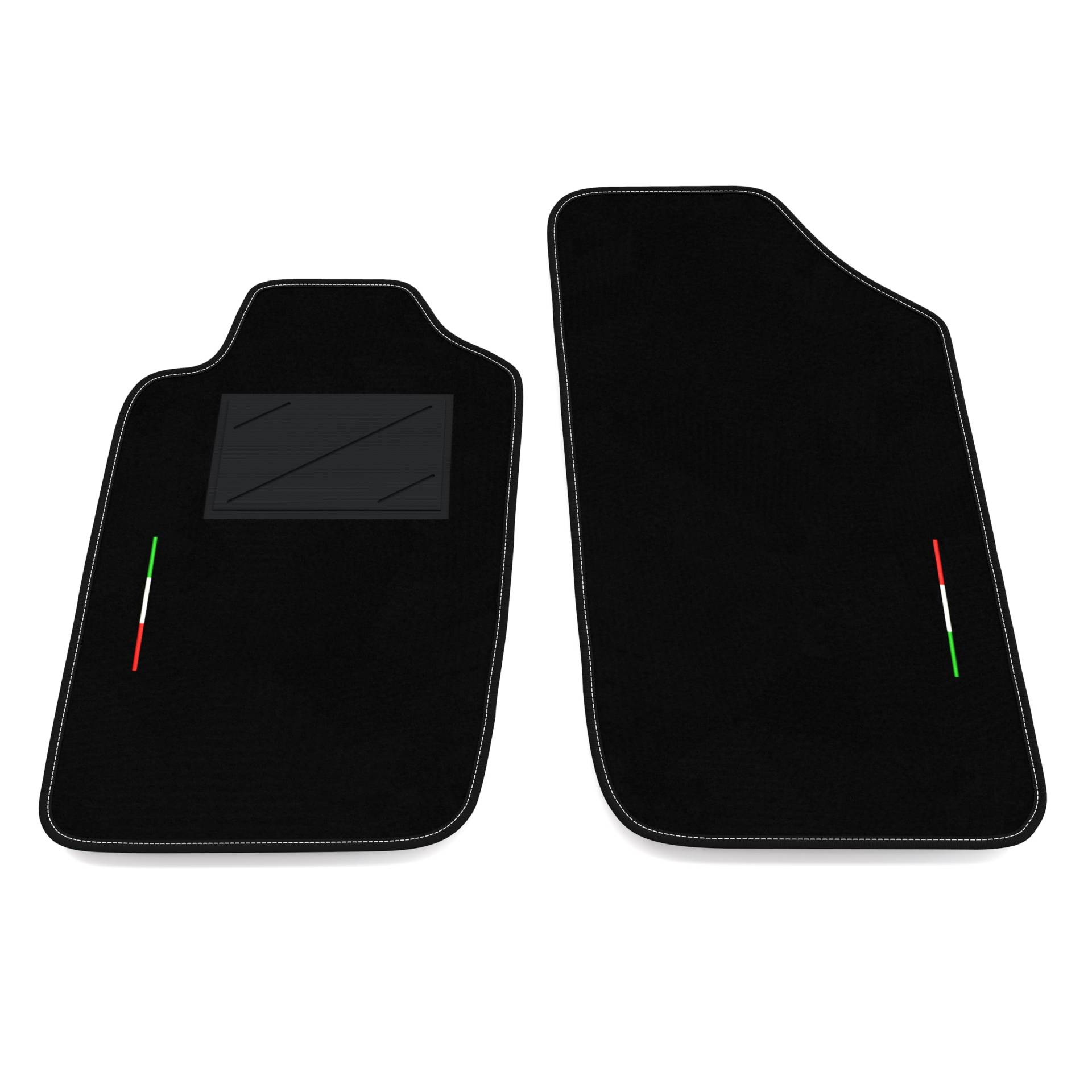 Auto-Fußmatten Kit nur vorne 2 Stück kompatibel mit Peugeot 206 CC - Coupé Cabrio 2001-2007 - ohne Befestigungshaken | Set 2 Teppiche vorne nach Maß in Teppich, Italien-Flagge Auto-Fußmatten Kit nur vorne 2 Stück kompatibel mit Peugeot 206 CC - Coupé Cabrio 2001-2007 - ohne Befestigungshaken | Set 2 Teppiche vorne nach Maß in Teppich, Italien-Flagge von Somer Car