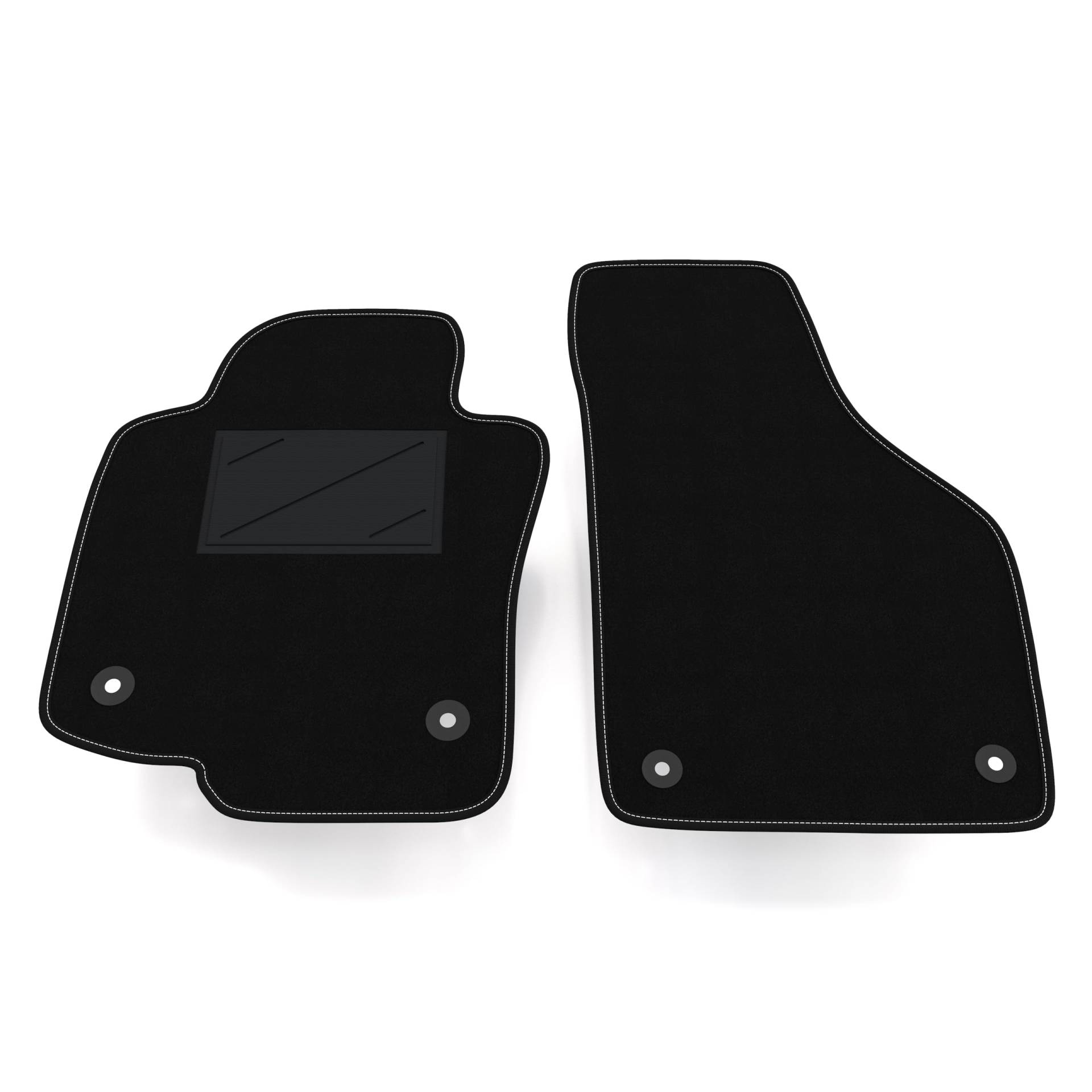 Auto-Fußmatten Kit nur vorne 2 Stück kompatibel mit Seat Leon 1P 2009-2012 | Set 2 Teppiche vorne nach Maß in Teppich Auto-Fußmatten Kit nur vorne 2 Stück kompatibel mit Seat Leon 1P 2009-2012 | Set 2 Teppiche vorne nach Maß in Teppich von Somer Car