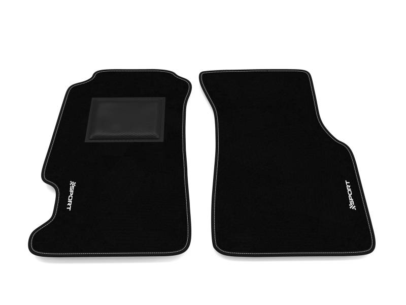Fußmatten kompatibel mit Honda CRX del Sol 1992-1998 - nur Vorderseite, Sport Stickerei, maßgeschneidertes Auto-Fußmatten-Set, Teppich Set von Somer Car